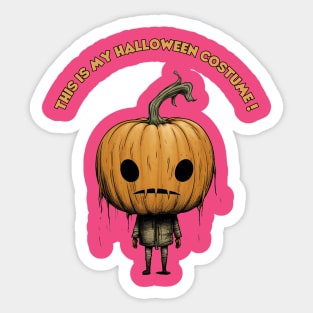 Coolest Pumpkin Ever Halloween Sticker